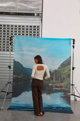 Back Hole Long T-Shirt White