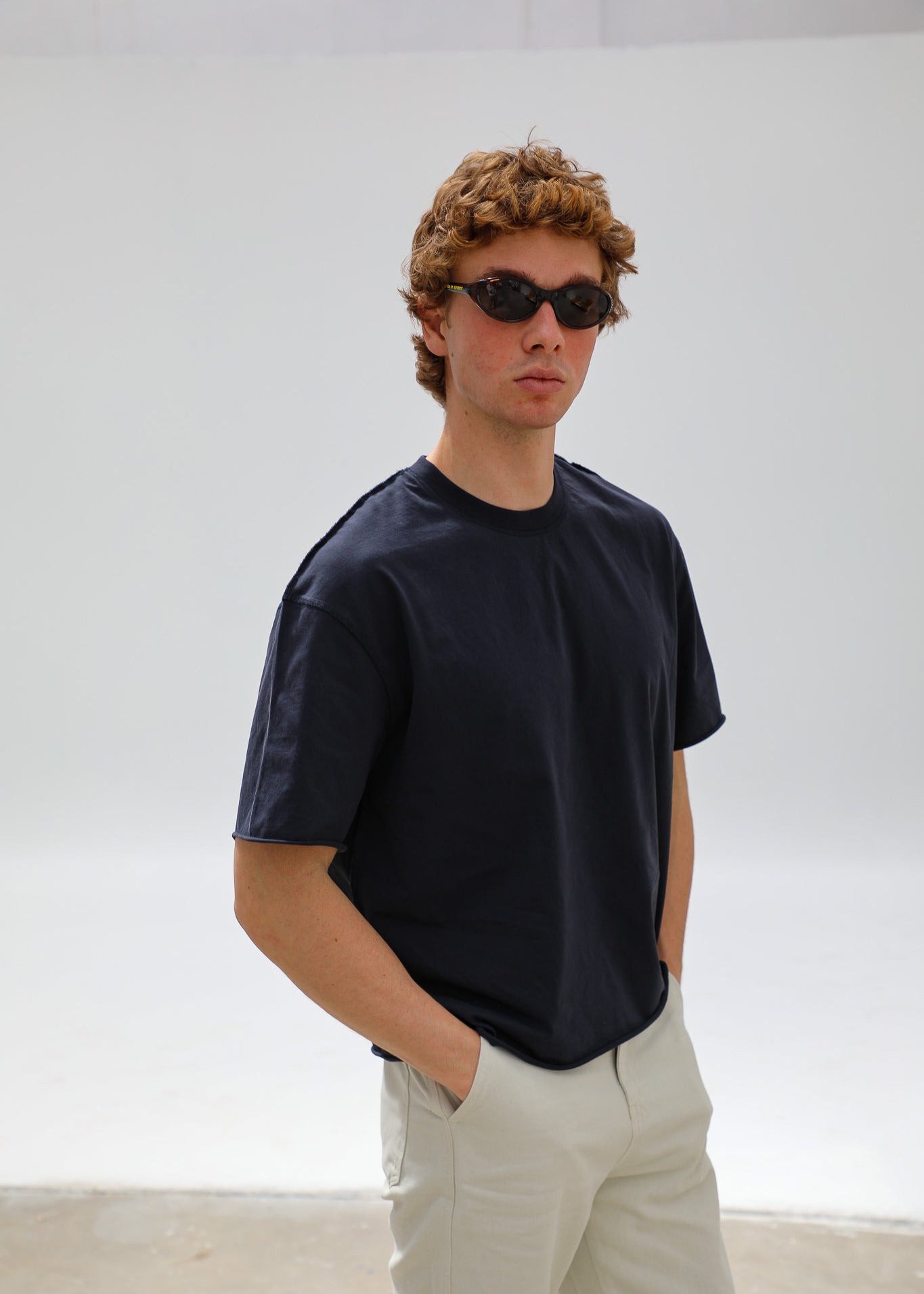 Modern Inverted T-Shirt Navy