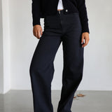 Zip Detail Pants Navy