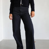 Zip Detail Pants Navy
