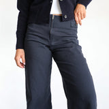 Zip Detail Pants Navy