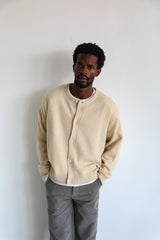 Buttons Knit Sweater Natural
