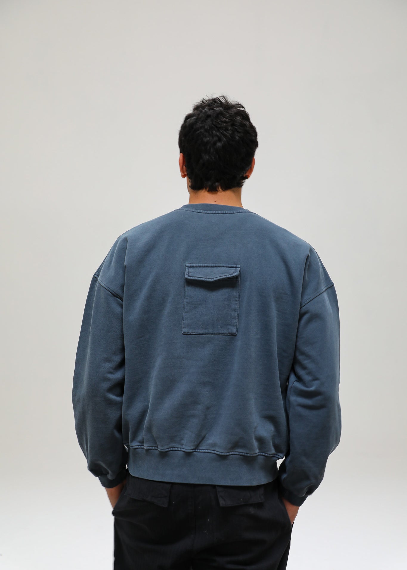Back Pocket Sweatshirt Blue