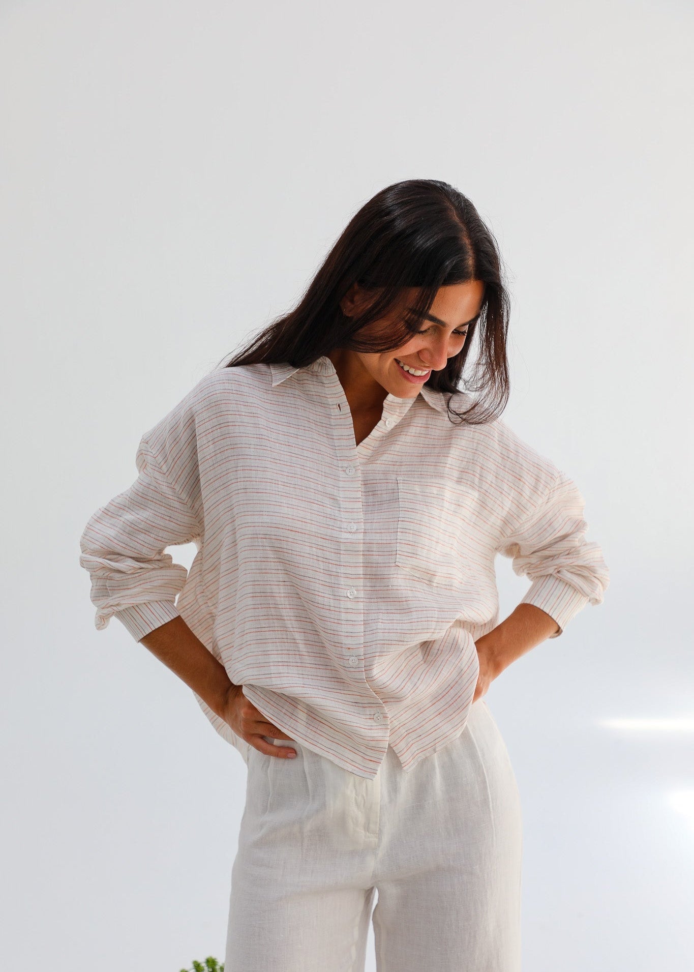 Modern Stripes Shirt White