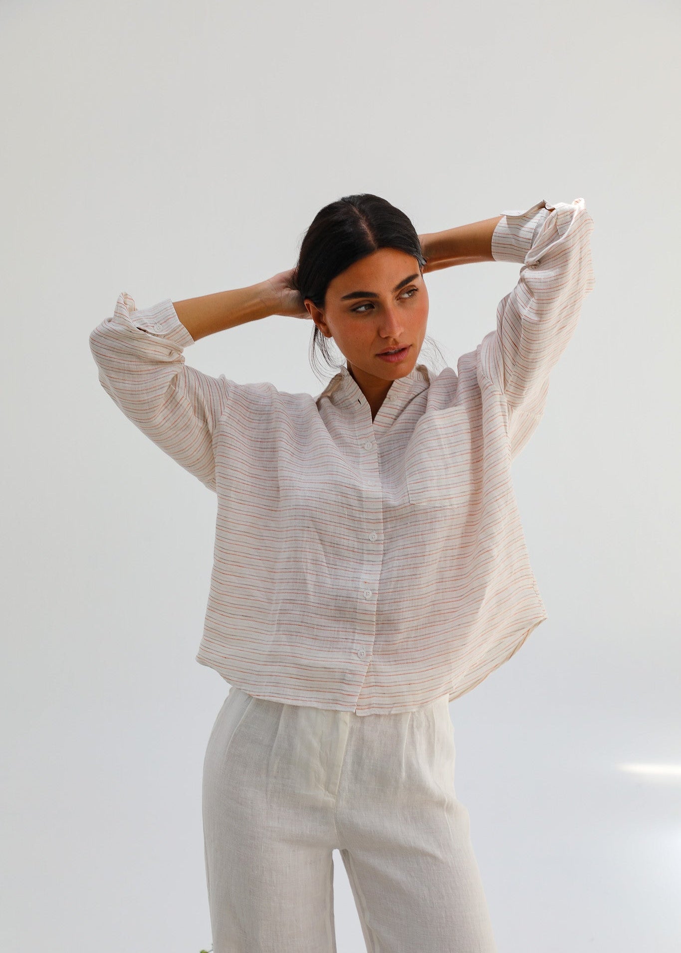 Modern Stripes Shirt White