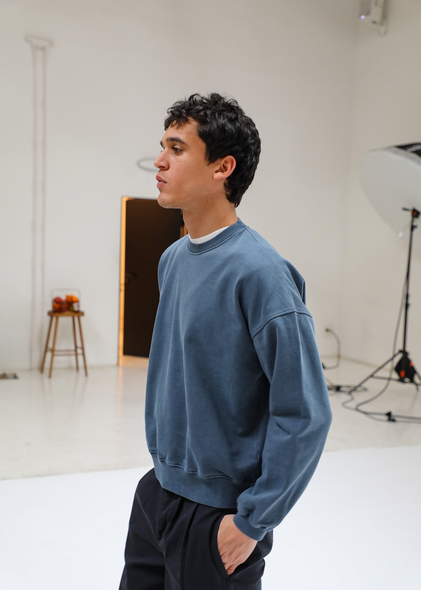 Back Pocket Sweatshirt Blue