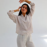Modern Stripes Shirt White