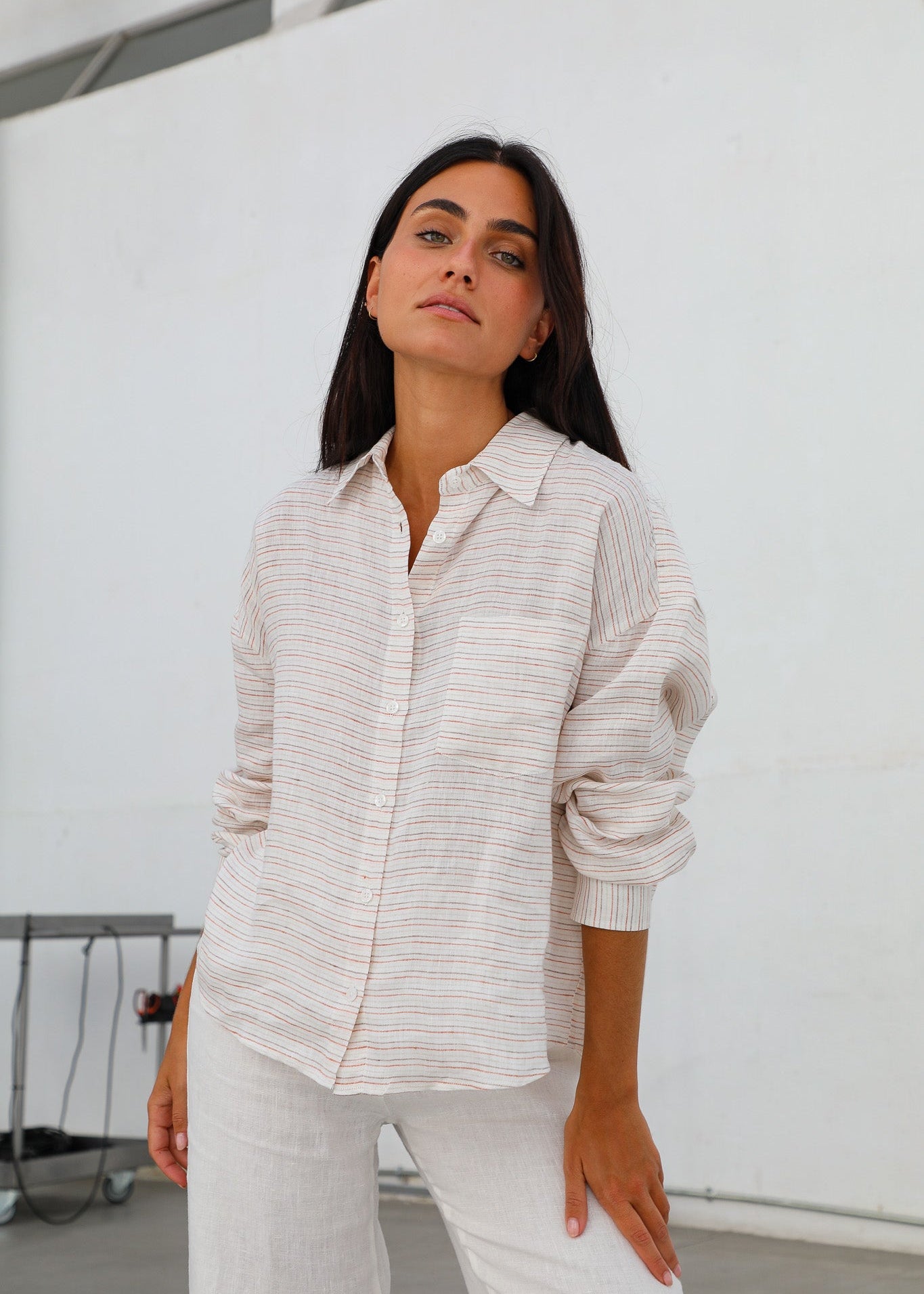 Modern Stripes Shirt White