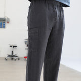Linen Comfy Pants Petrol