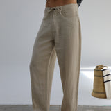 Cool Comfy Linen Pants Beige