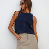 Denim Top Blue