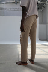 Linen Modern Comfy Pants Taupe