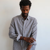 Square Shirt Grey & Orange