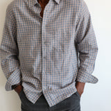 Square Shirt Grey & Orange
