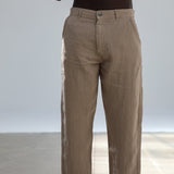 Linen Modern Comfy Pants Taupe