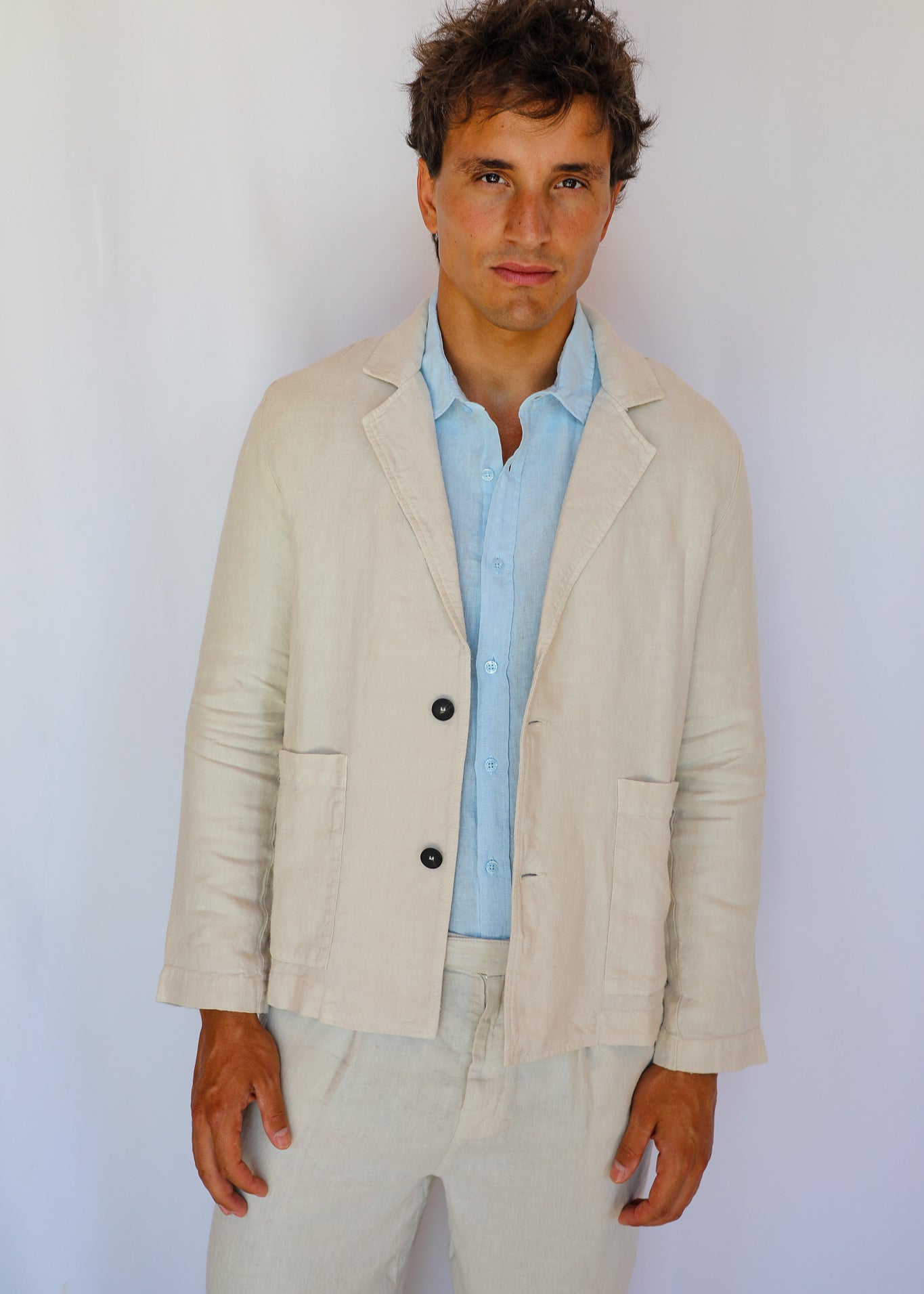 Linen Blazer Beige