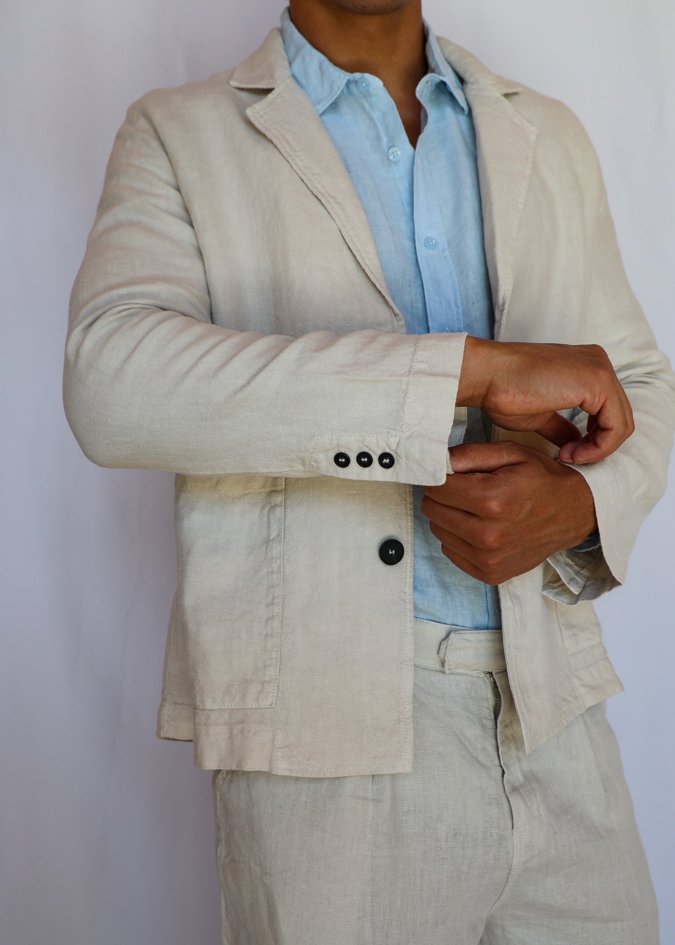 Linen Blazer Beige