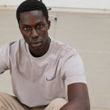 Trendy Side Buttons T-Shirt Light Grey