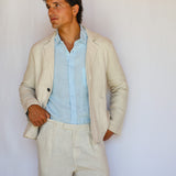 Linen Blazer Beige