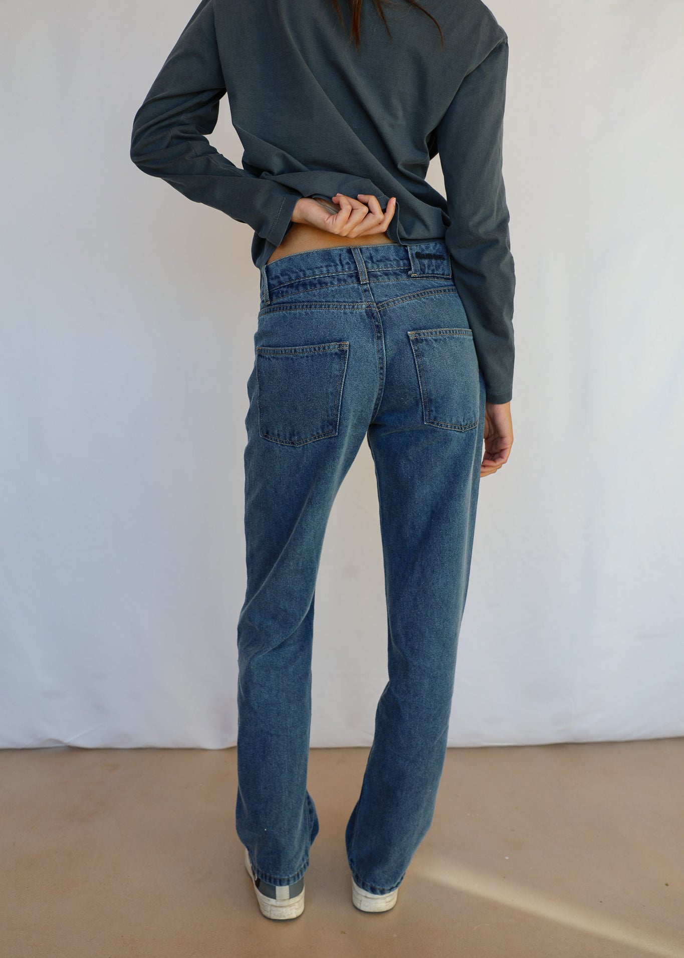 Denim Jeans Elastic Detail