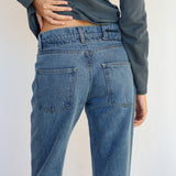 Denim Jeans Elastic Detail