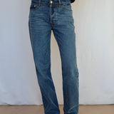 Denim Jeans Elastic Detail