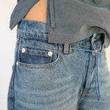 Denim Jeans Elastic Detail
