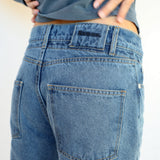 Denim Jeans Elastic Detail