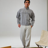 Flow Hoodie Line Light Grey