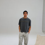 Trendy Petrol Embroidered Detail T-Shirt
