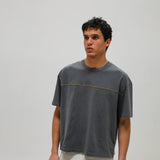 Trendy Petrol Embroidered Detail T-Shirt