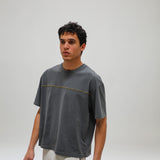 Trendy Petrol Embroidered Detail T-Shirt
