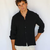 Vintage Shirt Stripes Black