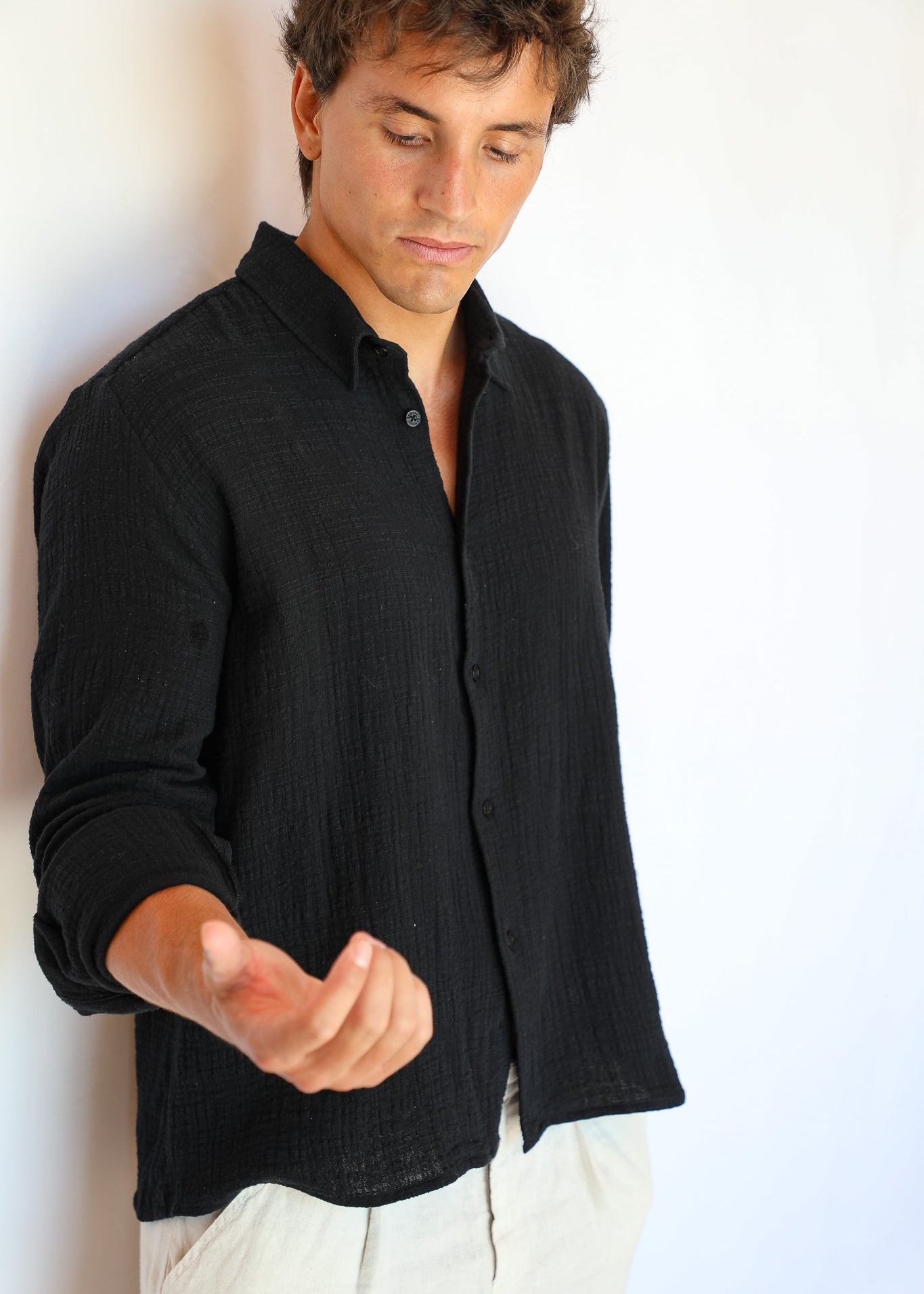 Vintage Shirt Stripes Black