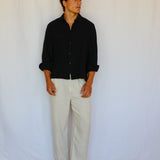 Vintage Shirt Stripes Black