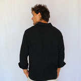 Vintage Shirt Stripes Black