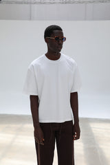 Short Modern Trendy T-Shirt White