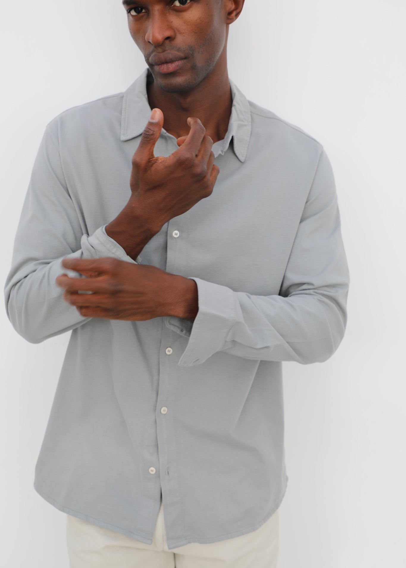 Soft Polo Shirt Light Grey