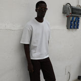 Short Modern Trendy T-Shirt White