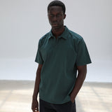 Short Modern Polo Dark Green