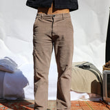Corduroy Pocket Comfy Pants Light Brown
