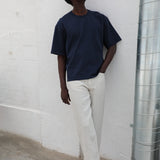 Short Modern Trendy T-Shirt Navy