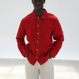 LIMITED EDITION - Linen Jacket Chili Red