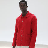 LIMITED EDITION - Linen Jacket Chili Red