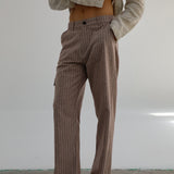 Pocket Comfy Linen Stripes Taupe