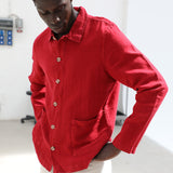 LIMITED EDITION - Linen Jacket Chili Red