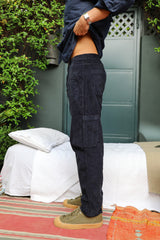 Corduroy Modern Comfy Pants Dark Navy