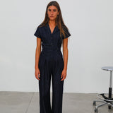 Denim Buttons Romper