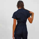 Denim Buttons Romper