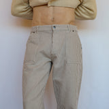 Straight Comfy Stripes Beige